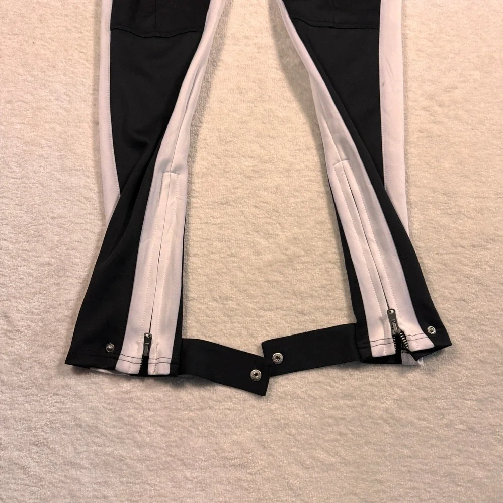 GVAPI Mens Colorblock‎ Track Pants Yellow Black White Size 28 Streetwear Joggers